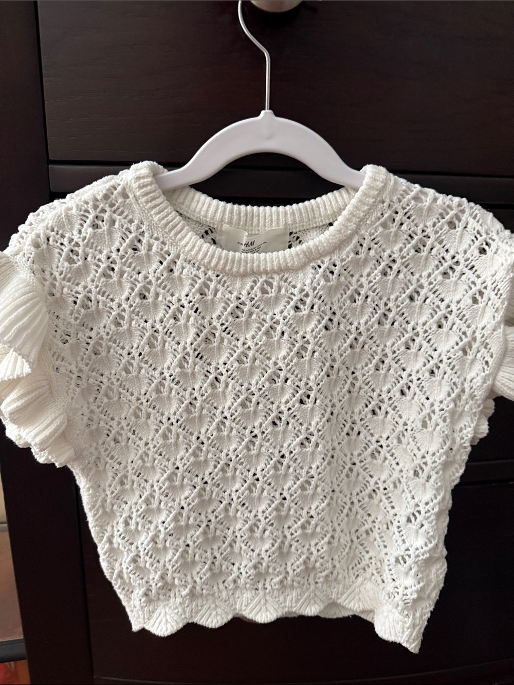 H&M girls crocheted sweater